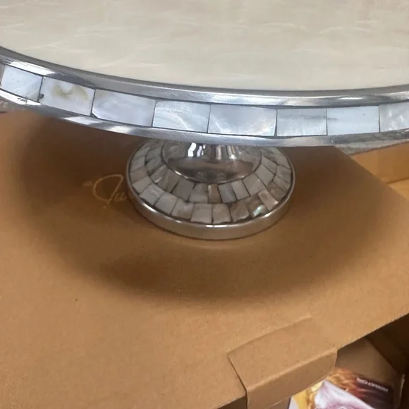 NEW Julia Knight Classing 14" Cake Stand - Snow - Picture 5 of 8